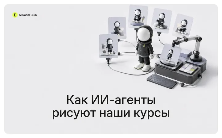 Обложка кейса: агенты рисуют иллюстрации курсов клуба